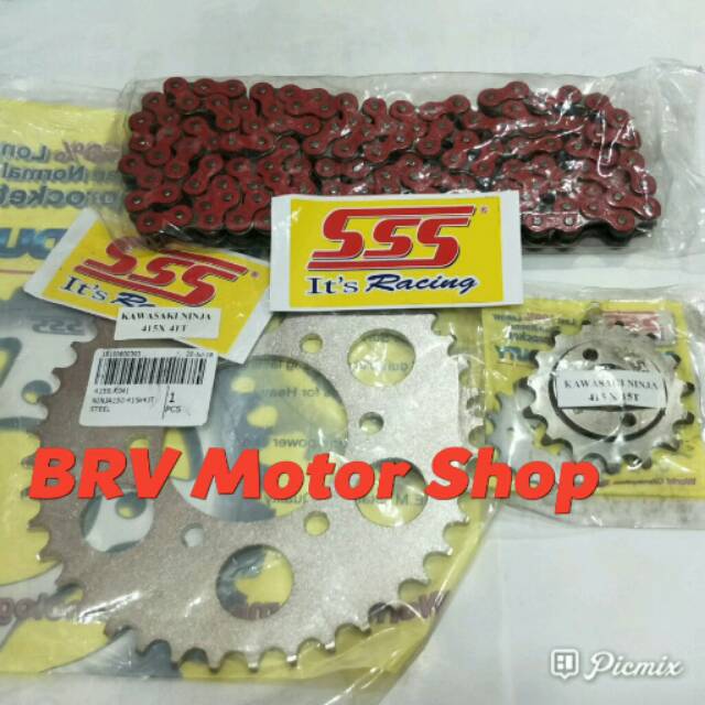 Gir Satria Fu 415- 1 Set Gir Sss Satria Fu Tipis 415  130L - Gir Sss 1 Set Siap Pasnag Satria Fu