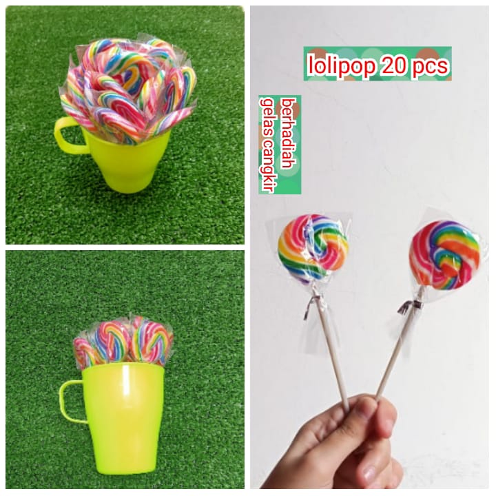 

Permen lolipop isi 20 berhadiah - buat kado souvenir