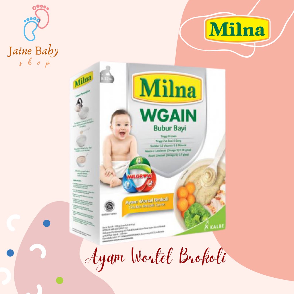 Milna Bubur WGAIN 8+ 120 g