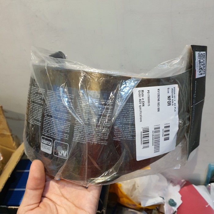 VISOR AGV GT2 IRIDIUM GOLD( BUAT AGV K3SV DAN AGV K1) 100% ORIGINAL