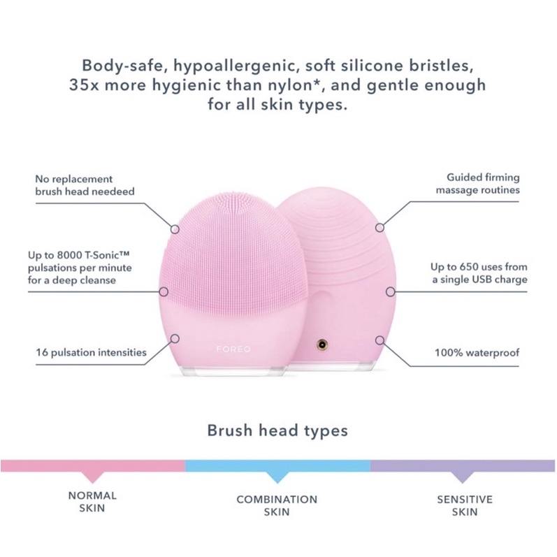 Foreo Luna 3 Facial Cleansing &amp; Firming Massager for Normal Skin