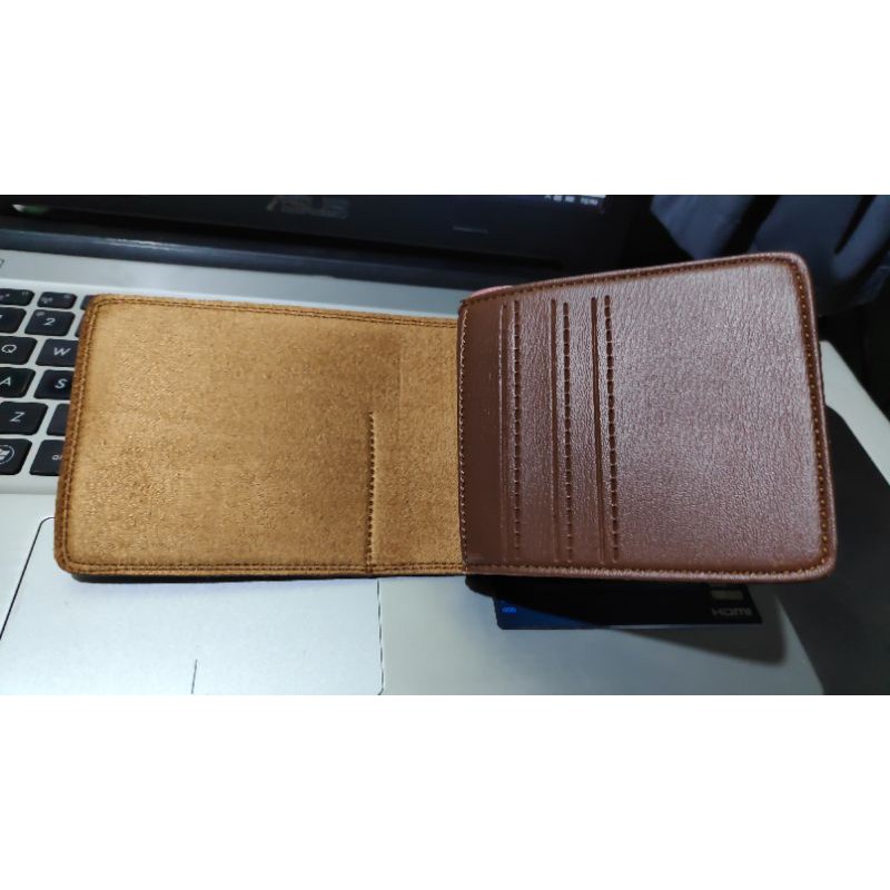 [COD] Dompet pria kulit sintetis kombinasi terbaru