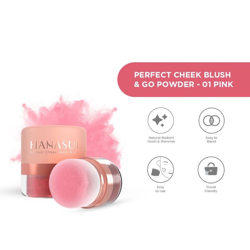 Hanasui Perfect Cheek Blush &amp; Go Powder