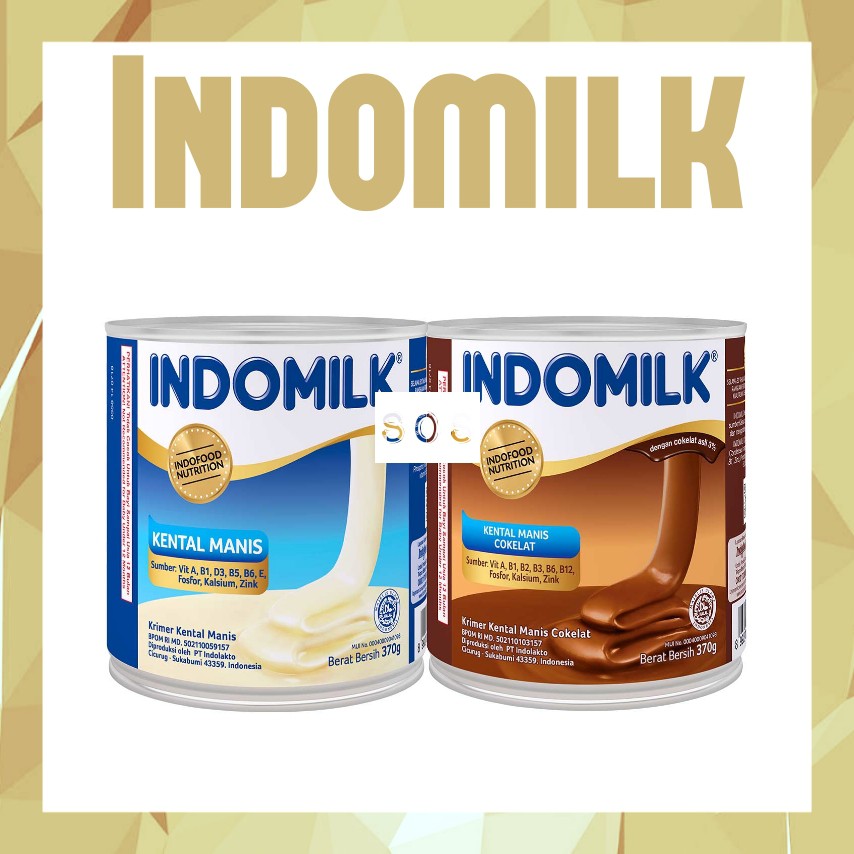 

《OS3》 Indomilk 370 gram Susu Kental Manis kemasan kaleng