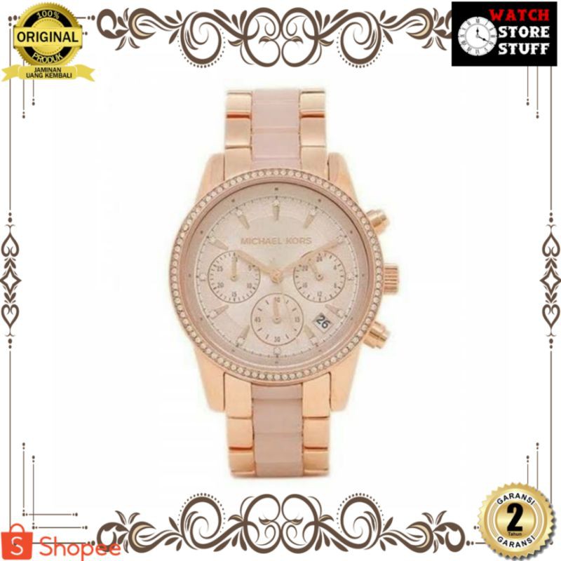 JAM TANGAN PRIA WANITA | RANTAI | KULIT | KARET | MURAH | Wanita Michael Kors MK 6307 Original
