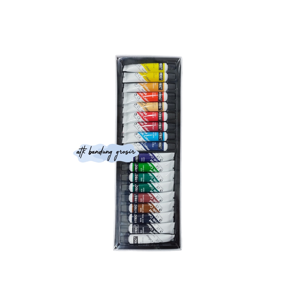 

Cat Akrilik V-TEC VT-618/A Acrylic Colours 18 Warna X 6 ML - Set