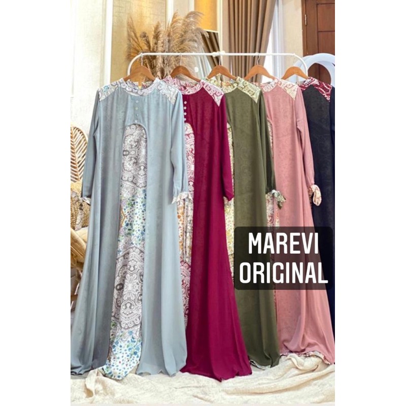 DRESS GAUN GAMIS SYARI PESTA MEWAH MAREVI ORIGINAL BRANDED MEDAN