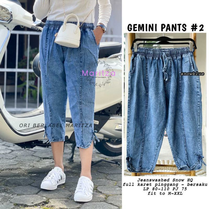 Gemini pants celana wanita 7/8 terbaru