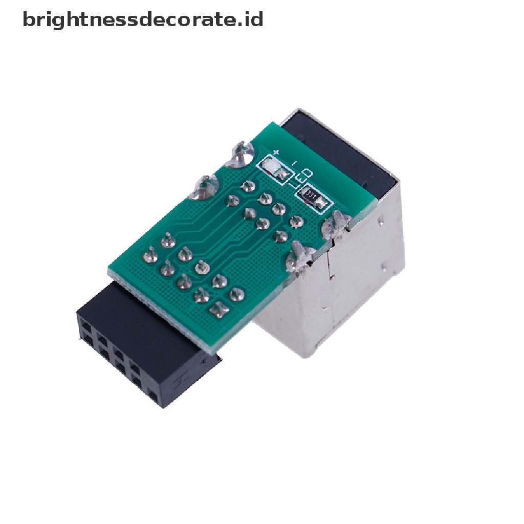 [birth] Internal motherboard 9pin to 2 port USB 2.0 a female adapter converter PCB board [ID]