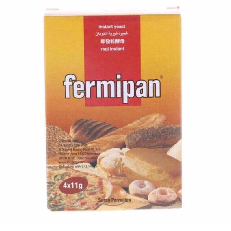 

FERMIPAN RAGI INSTAN 1 SACHET @ 11 G