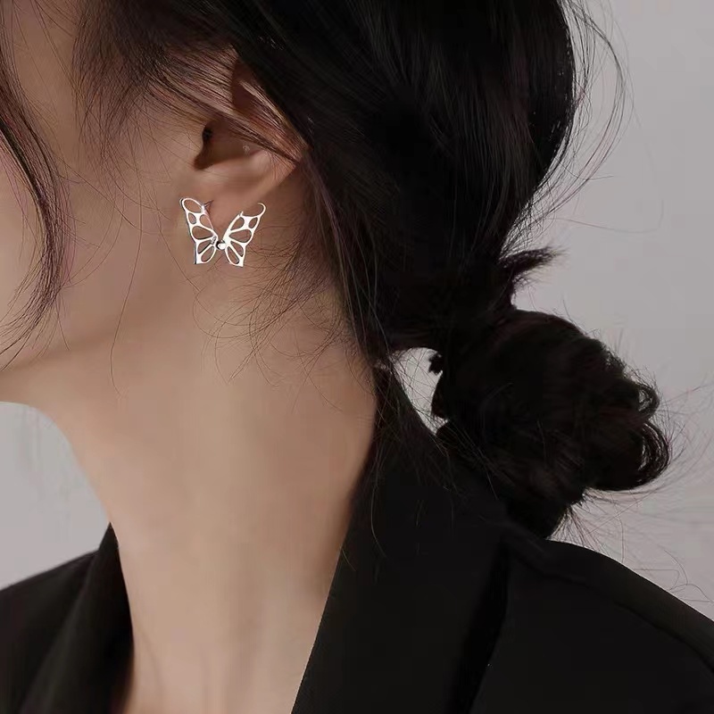 Anting Desain Kupu-Kupu Gaya Mori Simple