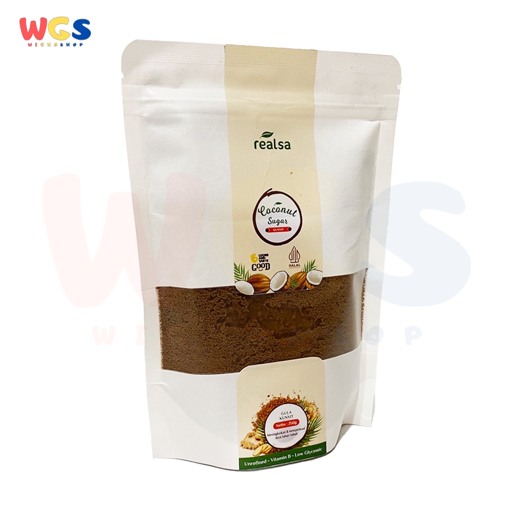 Realsa Organic Turmeric Coconut Sugar 250g - Gula Aren Kunyit