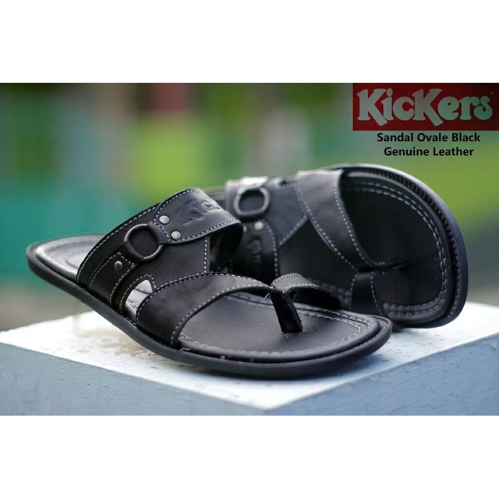 kulit asli sapi premium Sandal Pria Kickers Kulit Asli 100% Sandal Kulit Pria Casual Original ovale