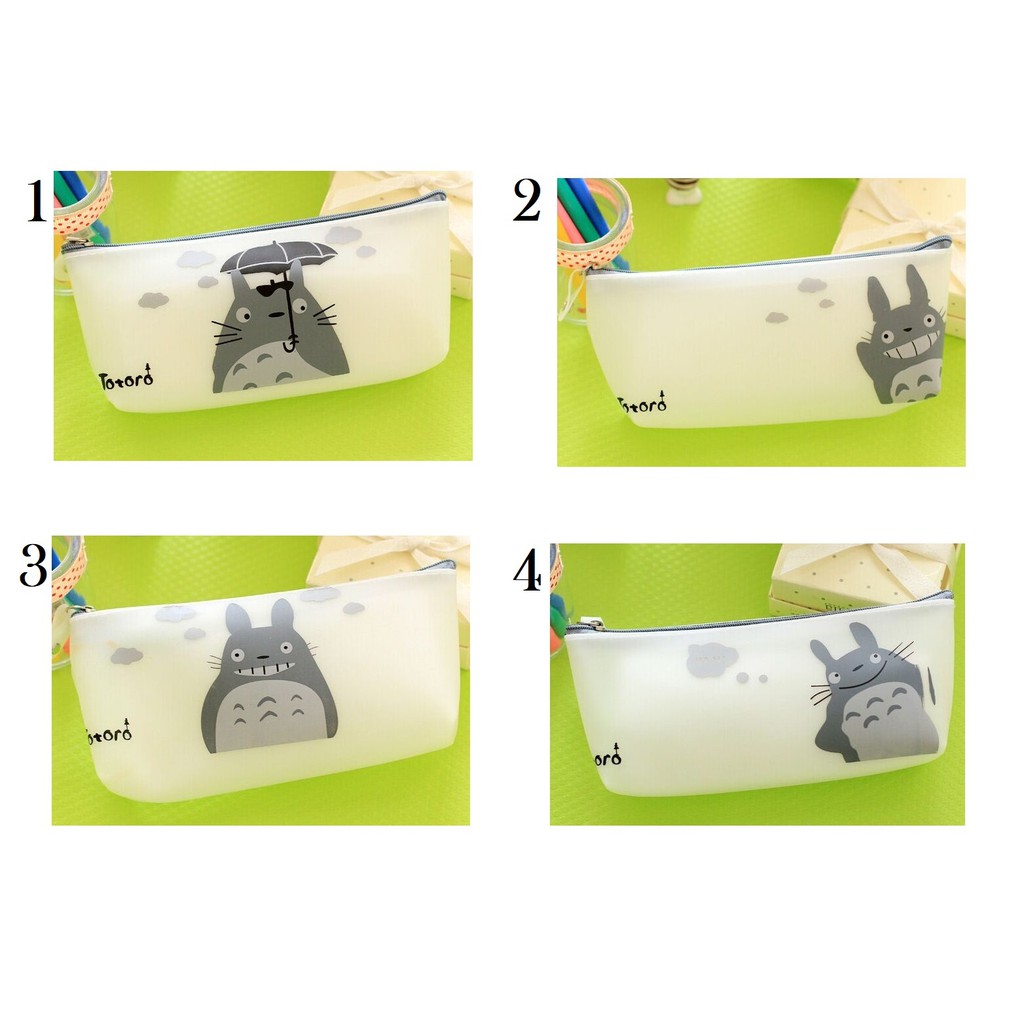 CIVETO TP030 Tempat Pensil Silicone White Totoro / Tempat Kosmetik-1