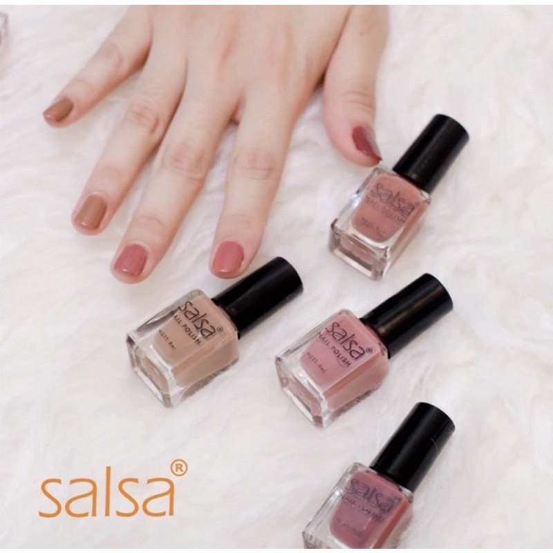 SALSA Kutek Nail Polish Set Seri Nude - Cat Kuku Salsa Original BPOM