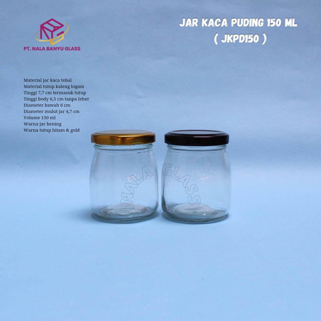 JKPD150 jar kaca puding 150ml / jar kaca 150ml / jar yoghurt / selai