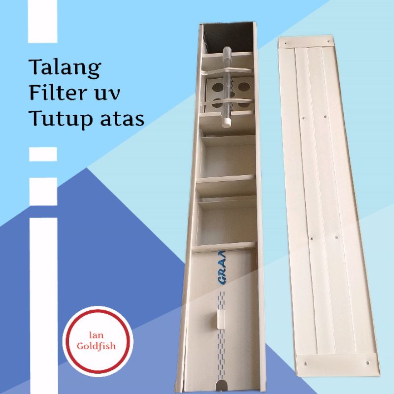 CUSTOM TOP FILTER TALANG / BOX FILTER AQUARIUM HARGA PROMO/ TOP FILTER TALANG 70 CM UV DENGAN TUTUP 