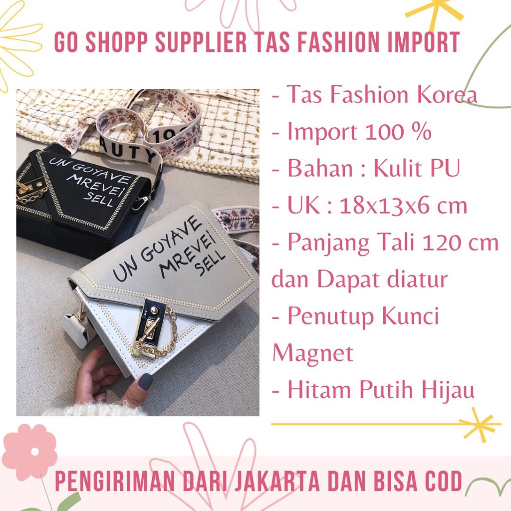 Tas Selempang Wanita High Quality Import Kulit PU - Tas Wanita Import Fashion Korea Terbaru [SL30]