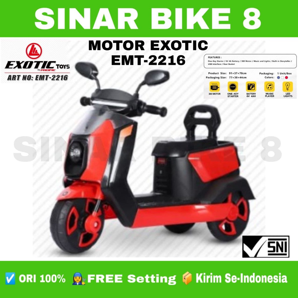 Mainan Motor Aki EXOTIC EMT 2216 Futuristic Design