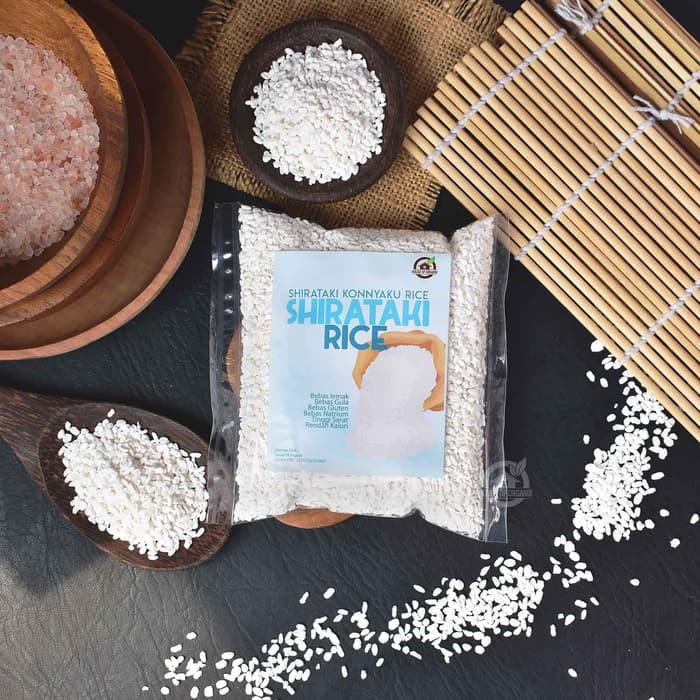 

Shirataki Konnyaku Rice / Beras shirataki 500 Gr Terjamin