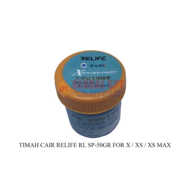 TOOLS / TOOL TIMAH CAIR RELIFE RL SP-X 50GR FOR IPHONE X / XS / XS MAX