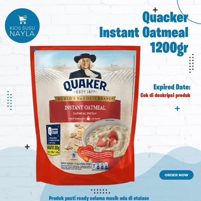 

Big Sale Quaker Oatmeal Instan1.2 Kg Pouch /Quacker Oat / Quacker Oat Meal Big Sale