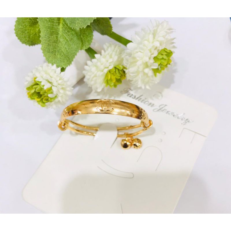 NEW!!! TERBARU GELANG TANGAN TITANIUM ANAK ANAK MOTIF PILIHAN LAPIS EMAS 24 K GOLD ANTI KARAT