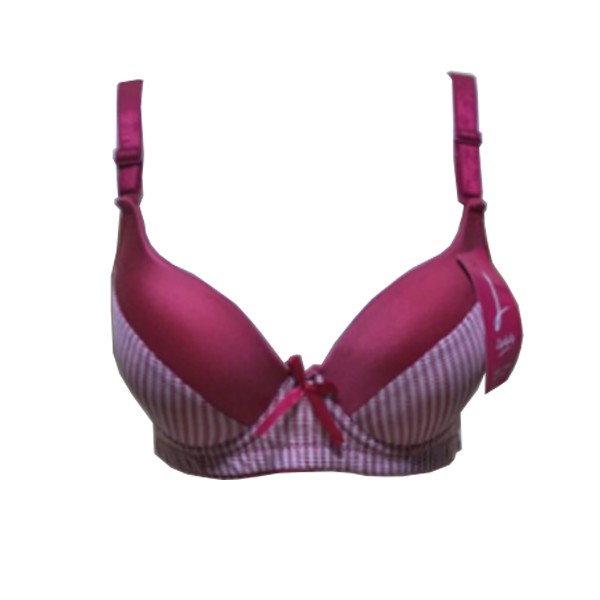 Lydyly - Bra Fashion Motif Salur | Bh Full Cup Busa Pakai Kawat 3 Kaitan Bh Dd2326 Size Jumbo