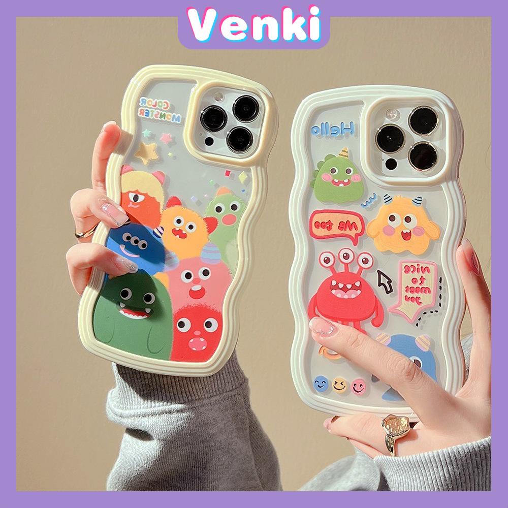 iPhone Case Candy Color Wave 2-in-1 Silicone Soft Case Airbag Shockproof Protection Camera Cartoon Cute Compatible For iPhone 11 Pro Max 13 Pro Max 12 Pro Max 7Plus xr XS Max