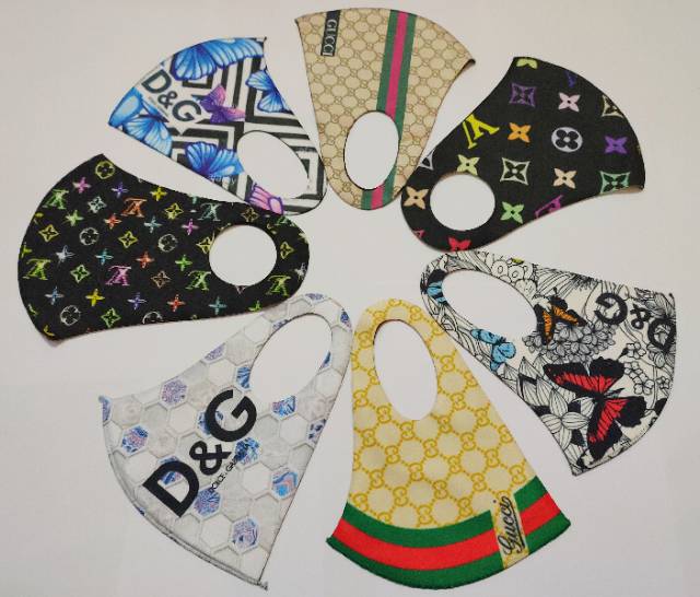 Masker scuba motif dewasa