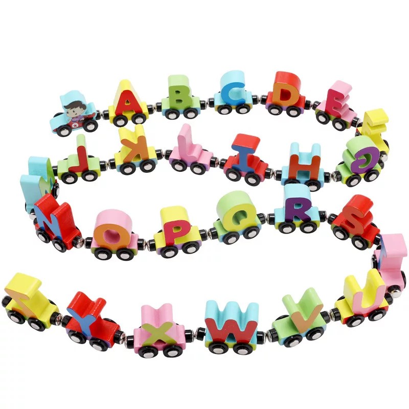  Little Feetsy Magnetic  alphabet  train kereta magnet 