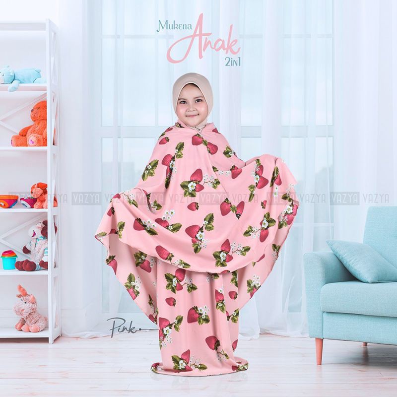 Mukena Strawberry 2in1 Anak