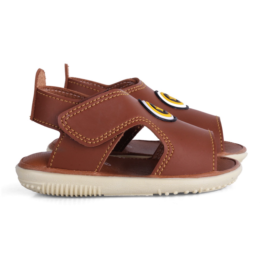 Sepatu Sandal Anak Laki Laki Bunyi Terbaru SLA COKELAT