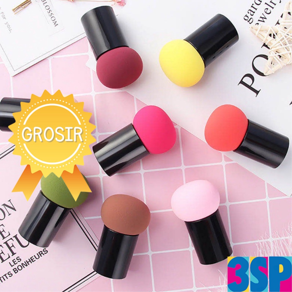 3SP | MUP12 Mushroom Head Sponge Beauty Blender Bundar Jamur Import Murah Grosir