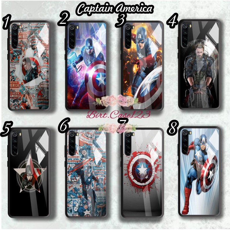 back case glass Captain America samsung oppo vivo xiaomi realme iphone all type BC5088