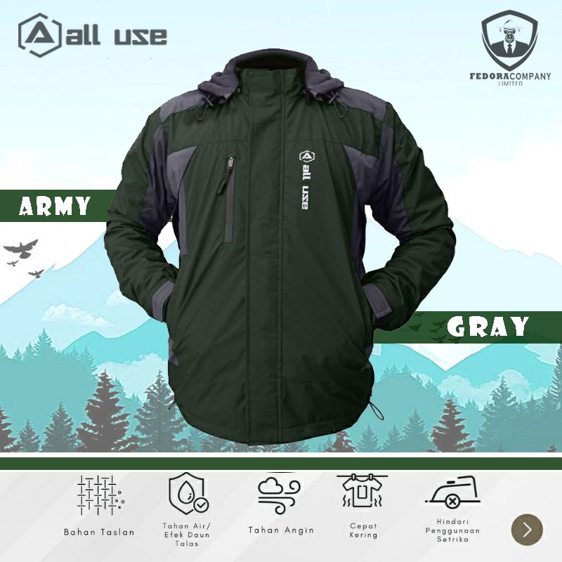 Jaket gunung all use outdoor waterproof