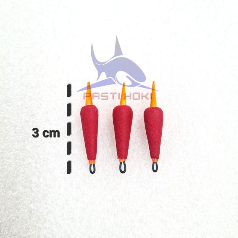 pelampung cabe jarum ujung KLEM BESI PER PCS