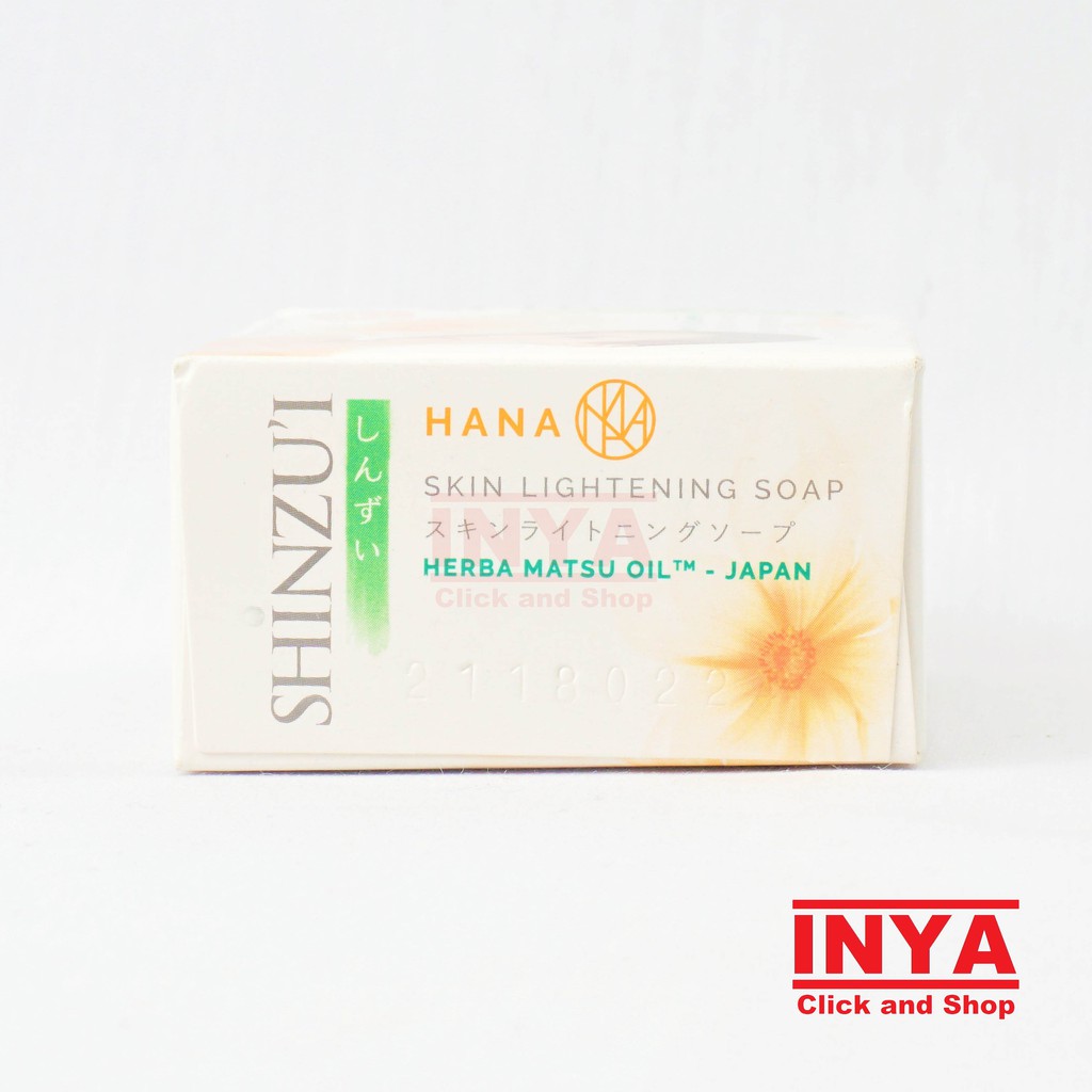 SHINZUI HANA SKIN LIGTENING SOAP BAR 85gr - Sabun Batang