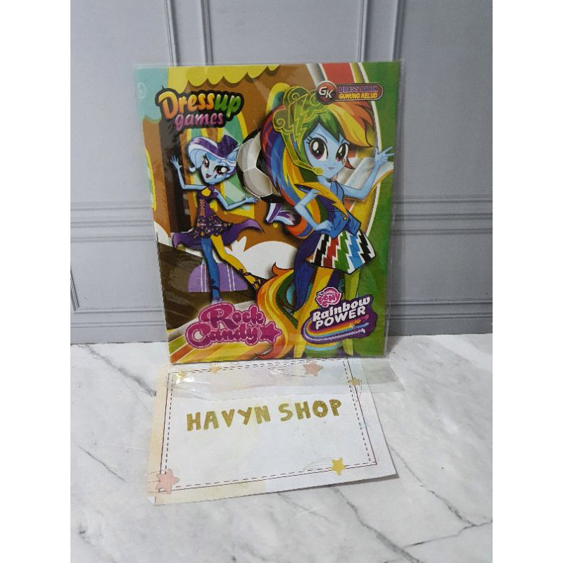 bongkar pasang kertas/mainan baju bajuan/Dress up-PONY