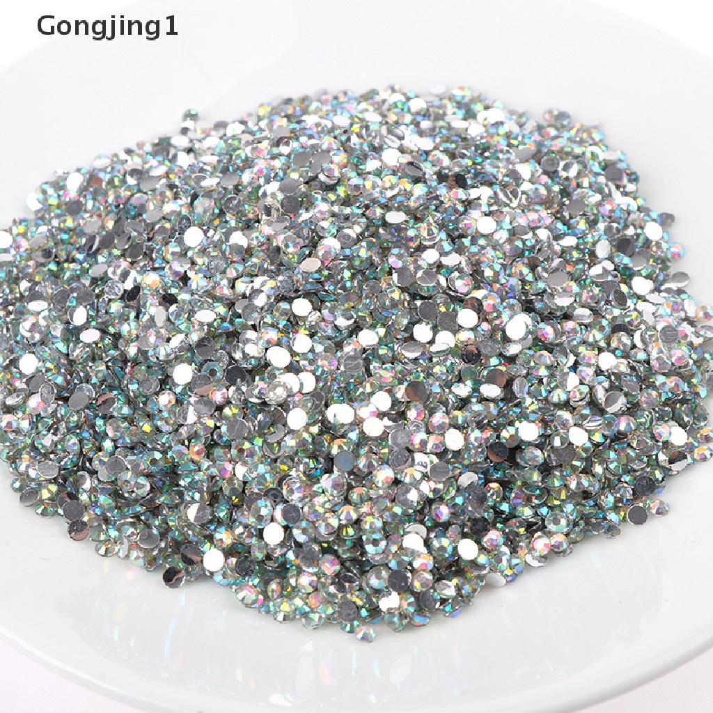 Gongjing1 10000Pcs Berlian Imitasi Ukuran 3MM Untuk Dekorasi