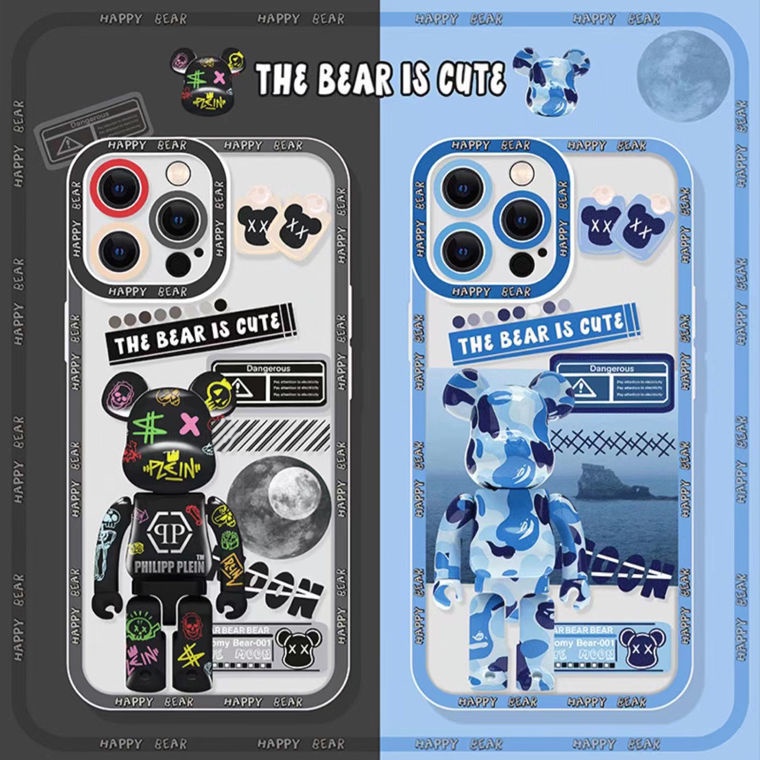 Soft Case Desain Power Bear Untuk Iphone 13 13pro 12promax SE2 2020 11 Pro MAX 6S 7 8 Plus XS XR