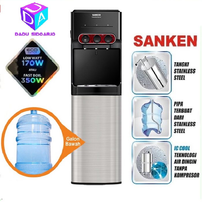 Sanken Dispenser Minuman Galon Bawah HWD-C533IC | HWD-C533 IC