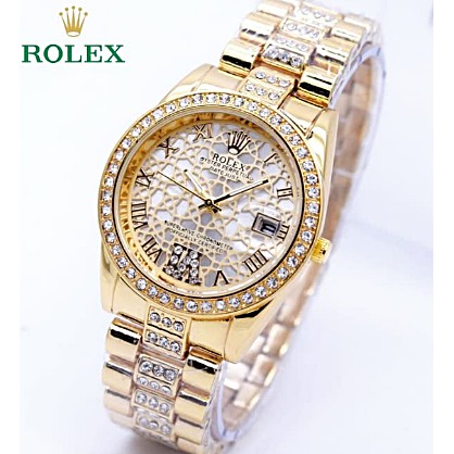 Jam Tangan cwe Rolek Romawi jam tanggan wanita rolex analog murah