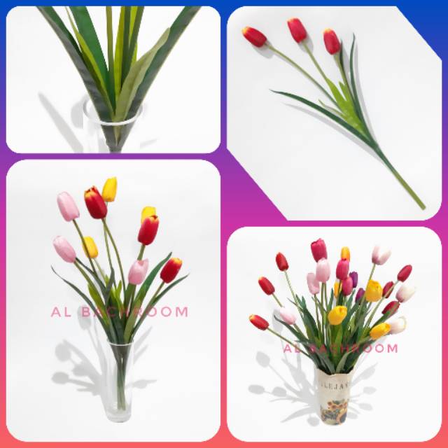 BUNGA TULIP K3 DAUN IMITASI BUNGA PLASTIK B8059 DEKORASI BUNGA TULIP K3 DAUN IMITASI BUNGA PLASTIK B8059 DEKORASI