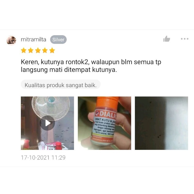 DIALICE Obat Kutu Kucing Anjing Kelinci 100% FOOD GRADE FEFARM