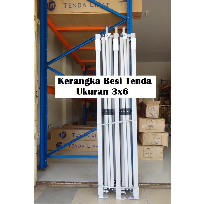 Kerangka Tenda Lipat 3x6 Premium (Tidak Termasuk Atap Tenda)