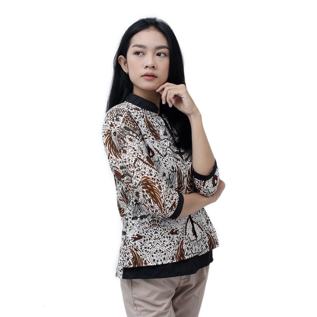 ATASAN BLOUSE BATIK SERAGAM KANTORAN