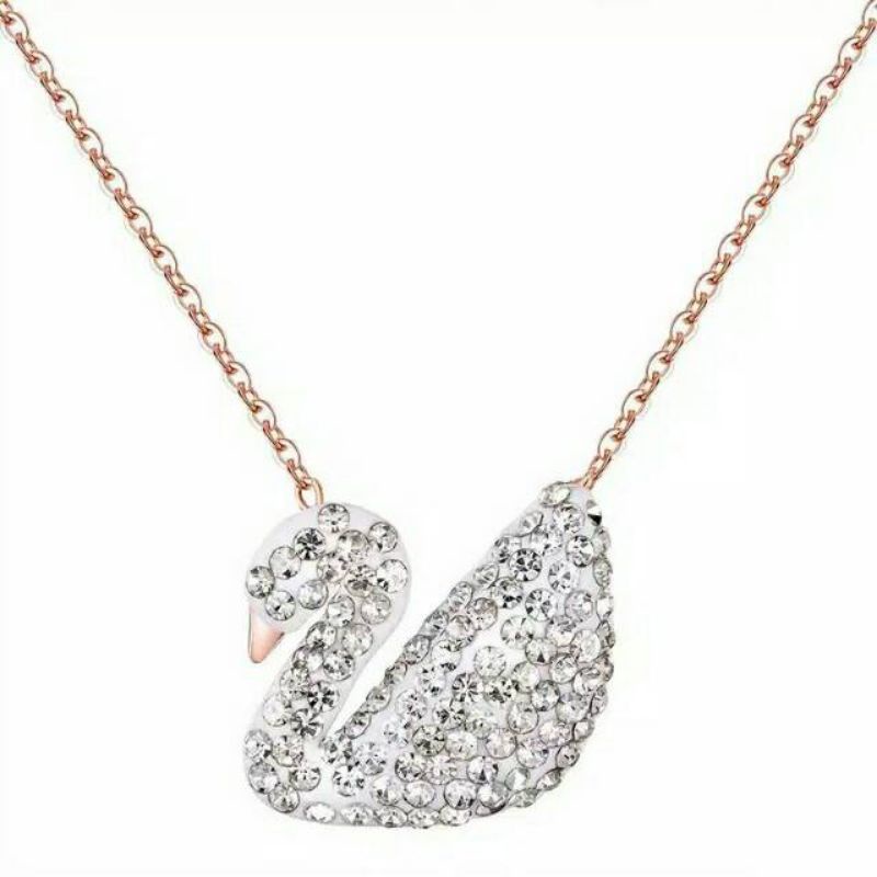 Kalung Titanium Swan Single Putih