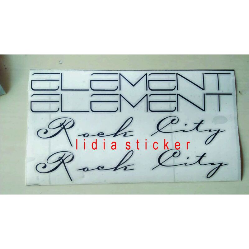 COD sticker sepeda sticker element rock city seli frame bisa cod