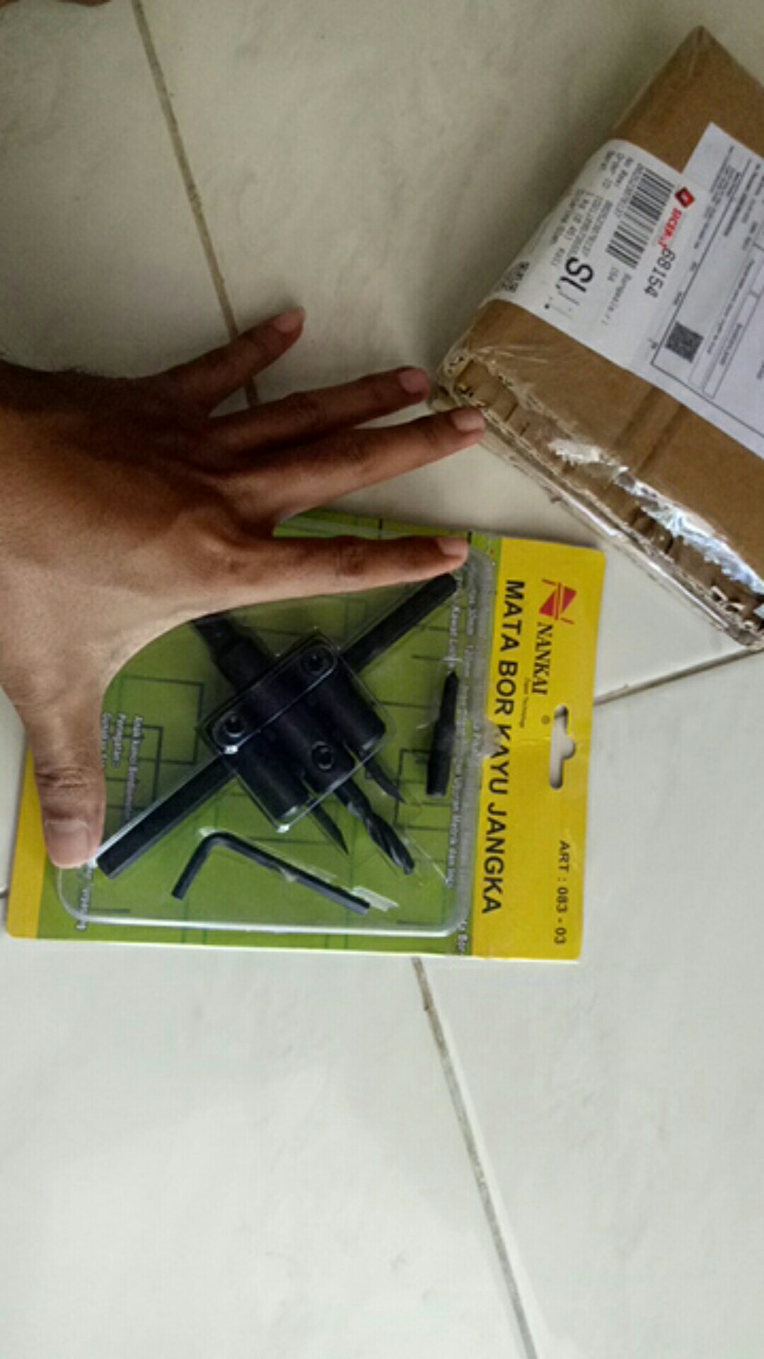 Nankai Mata Bor Kayu Jangka Adjustable Hole Cutter Flexible 30mm - 120mm